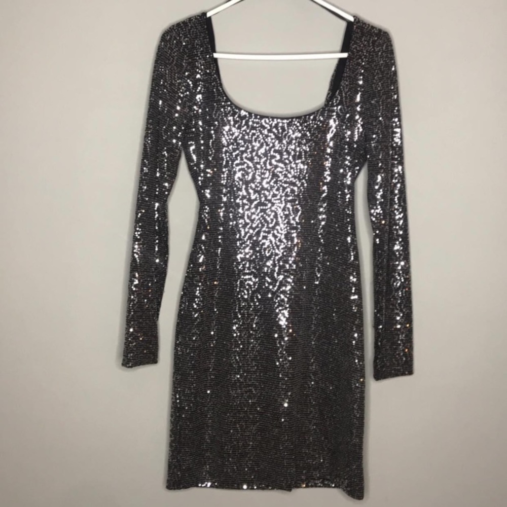 Express Sequin Cocktail Dress